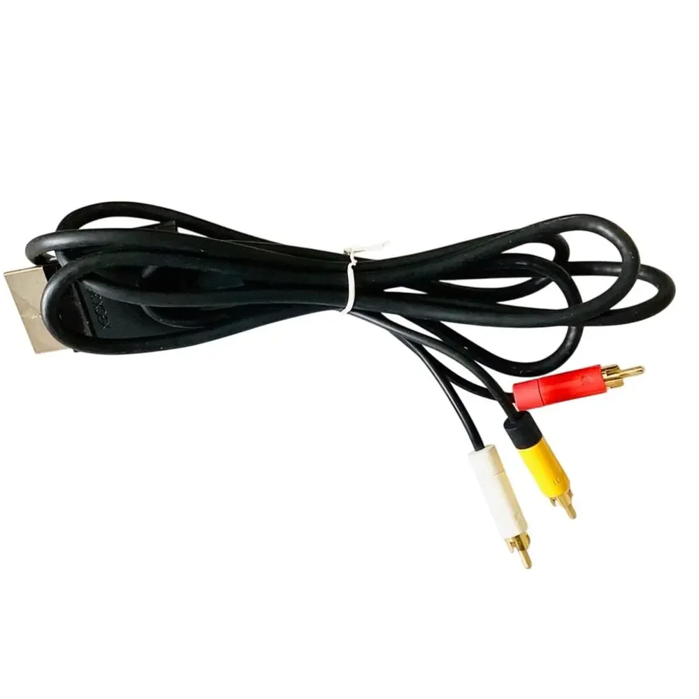 Official OEM Microsoft Xbox 360 AV Composite Audio/Video Cable RCA